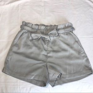 Satin Paper Bag Shorts